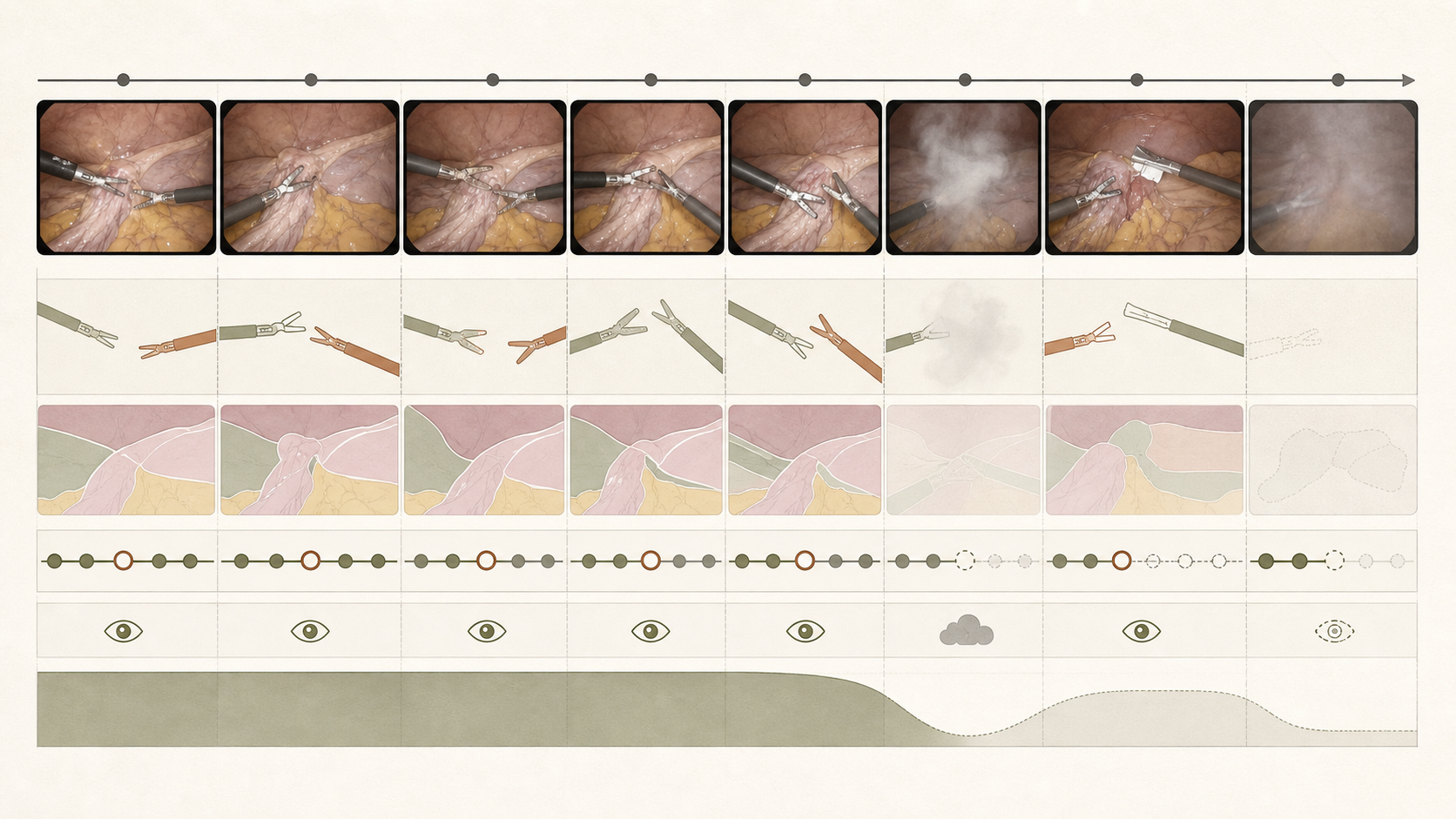 Conceptual educational illustration for Surgical Video AI
